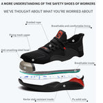 Men Steel Toe Cap And Puncture Proof Sneakers.