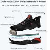 Men Steel Toe Cap And Puncture Proof Sneakers.