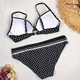 Sexy Swimsuit Bikinis Black  Set