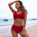 New Swimsuit  Very Feminine Split Style Bikini