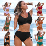 New Swimsuit  Very Feminine Split Style Bikini